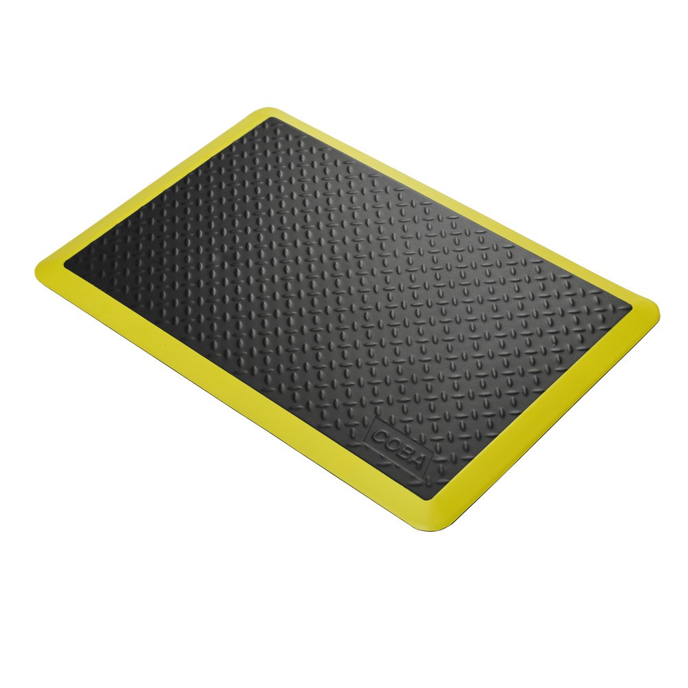 Číslo obrázka výrobku 1: COBA Protiúnavová rohož COBAelite® Diamond, š × h 600 × 900 mm, čierna