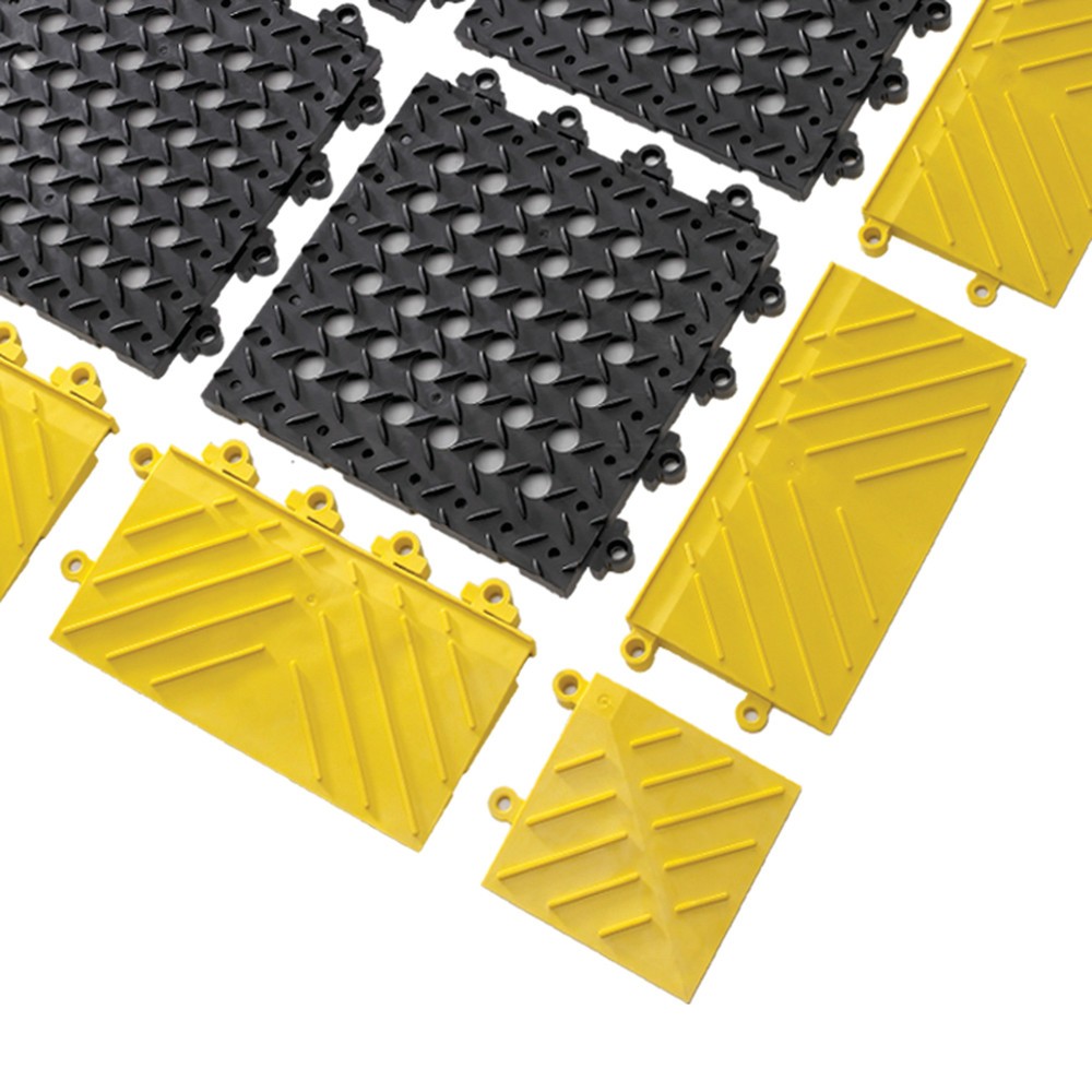 Číslo obrázka výrobku 2: Dlaždica pre modulárny podlahový systém, PVC, dierovaná, Š x H 305 x 305 mm, čierna