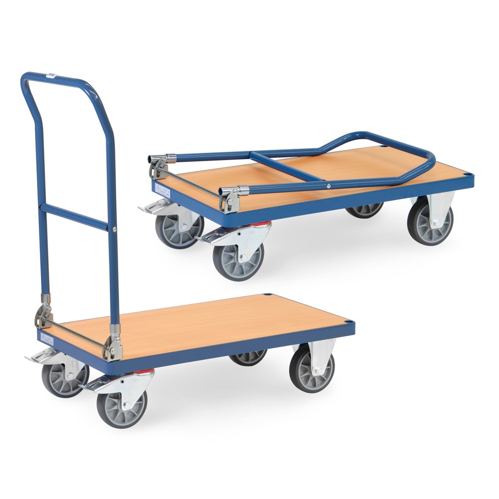 Obrázok výrobku: fetra® Skladací plošinový vozík, nosnosť 500 kg, ložná plocha Š x H 850 x 500 mm