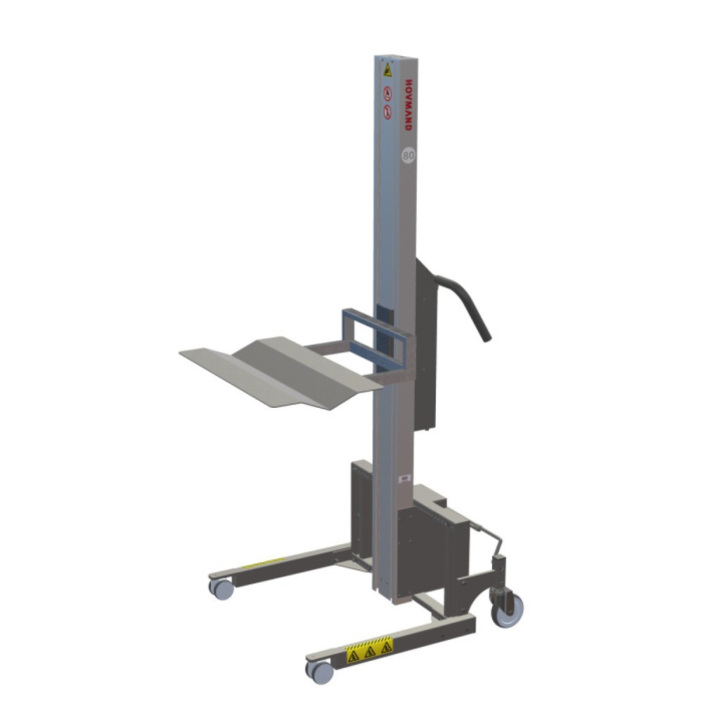 Obrázok výrobku: Zdvíhač HOVMAND s plošinou Wave pre kotúče do 50 kg, výška zdvihu 1 242 mm, nosnosť 80 kg
