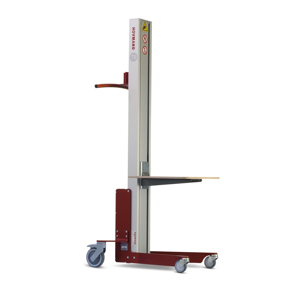 Obrázok výrobku: Zdvíhacie zariadenie HOVMAND s drevenou platformou, rozsah zdvihu 115 – 1 354 mm, nosnosť 70 kg